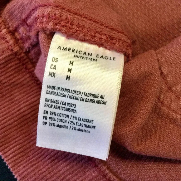 Women's American Eagle Burgundy Overall Dress Size M - Picture 7 of 10